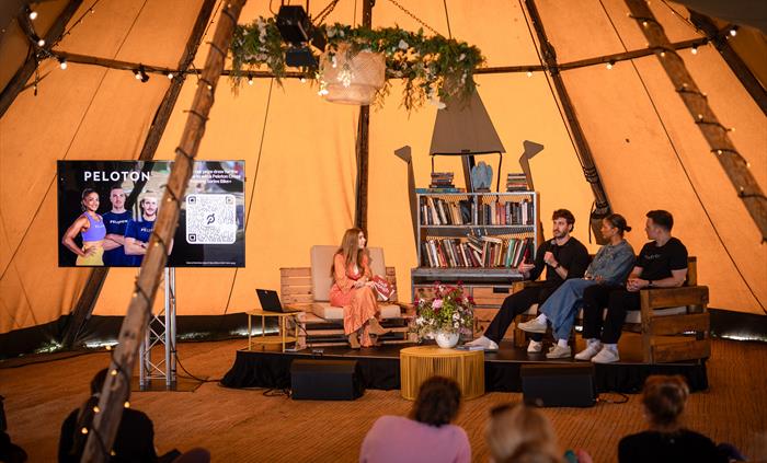 Relaxing at the Big Retreat Festival